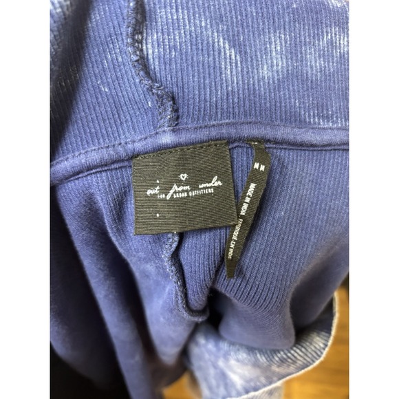 Urban Outfitters Out From Under Ribbed Acid Wash Cropped Hoodie M - Picture 2 of 8